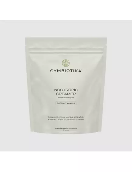 Cymbiotika Nootropic Creamer Advanced / Ноотропні сухі вершки з MCT, L-теанін, L-тирозин, Alpha GPC 30 порцій від магазину біодобавок nutrido.shop