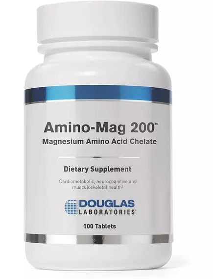 DOUGLAS LABORATORIES AMINO-MAG 200 / АМІНО МАГНІЙ 200 МГ 100ТАБЛЕТОК від магазину біодобавок nutrido.shop