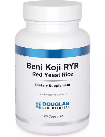 DOUGLAS LABORATORIES BENI KOJI RED YEAST RICE / ЧЕРВОНИЙ ДРІЖДЖОВИЙ РИС ЗДОРОВИЙ МЕТАБОЛІЗМ ЛІПІДІВ 120 КАПСУЛ від магазину біодобавок nutrido.shop