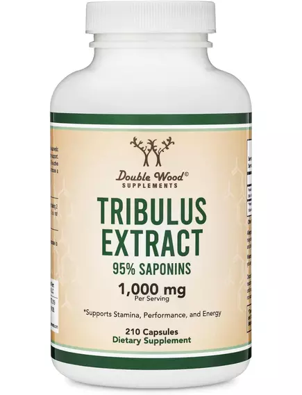 DOUBLE WOOD TRIBULUS TERRESTRIS / ТРИБУЛУС ТЕРРЕСТРІС 500 МГ 210 КАПСУЛ від магазину біодобавок nutrido.shop