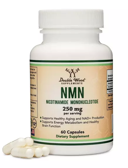 DOUBLE WOOD NMN NICOTINAMIDE MONONUCLEOTIDE / НМН НІКОТИНАМІД МОНОНУКЛЕОТИД 60 КАПСУЛ від магазину біодобавок nutrido.shop