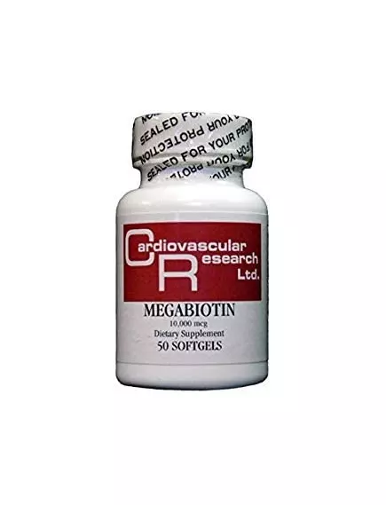 ECOLOGICAL FORMULAS MEGABIOTIN / БІОТИН (D-БІОТИН) 10 МГ 50 КАПСУЛ від магазину біодобавок nutrido.shop