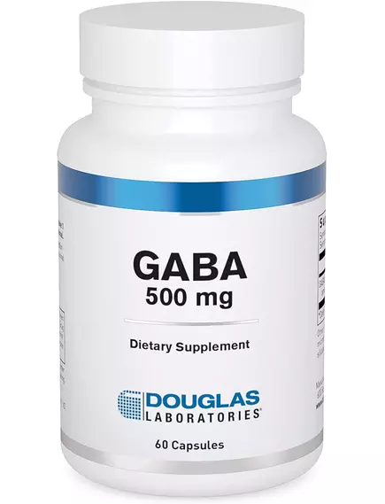 DOUGLAS LABORATORIES GABA / ГАМК 500 МГ 60 КАПСУЛ від магазину біодобавок nutrido.shop