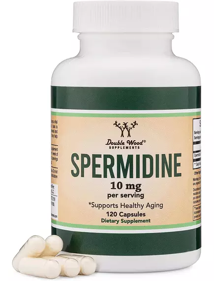 DOUBLE WOOD SPERMIDINE / СПЕРМІДИН ДЛЯ КЛІТИННОГО ОМОЛОДЖЕННЯ ТА АУТОФАГІЇ 120 КАПСУЛ від магазину біодобавок nutrido.shop