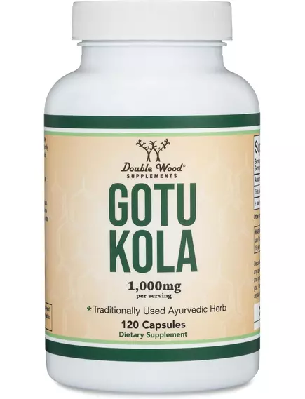 Double Wood Gotu Kola / Готу Кола 1000 мг 120 капсул від магазину біодобавок nutrido.shop