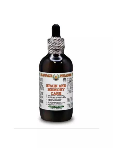 HAWAII PHARM BRAIN AND MEMORY CARE ALCOHOL-FREE / ПІДТРИМКА МОЗКУ ТА ПАМ'ЯТІ БЕЗ СПИРТУ 120 МЛ від магазину біодобавок nutrido.shop