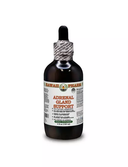 HAWAII PHARM ADRENAL GLAND SUPPORT ALCOHOL-FREE / ПІДТРИМКА НАДНИРКОВИХ ЗАЛОЗ БЕЗ СПИРТУ 120 МЛ від магазину біодобавок nutrido.shop