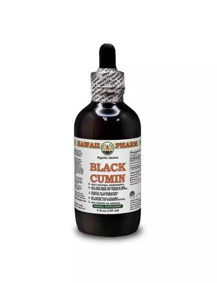 Hawaii Pharm Black Cumin Alcohol-FREE / Чорний кмин органік без спирту 120 мл від магазину біодобавок nutrido.shop