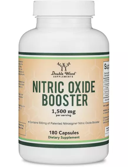 Double Wood Nitric Oxide Booster / Нітрозигін, Цитрулін, Аргінін бустер оксиду азоту 180 капсул від магазину біодобавок nutrido.shop