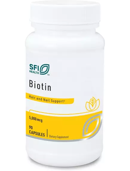 KLAIRE BIOTIN / БІОТИН ВІТАМІН Б7 5000МГ 90 КАПС від магазину біодобавок nutrido.shop