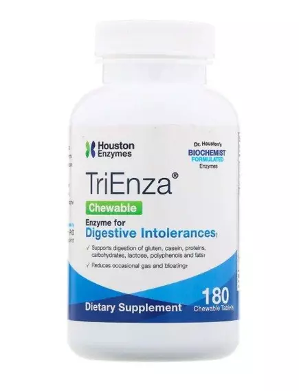 HOUSTON ENZYMES TRIENZA / ТРІЕНЗА ЕНЗИМИ 180 ЖУВАЛЬНИХ ТАБЛ від магазину біодобавок nutrido.shop