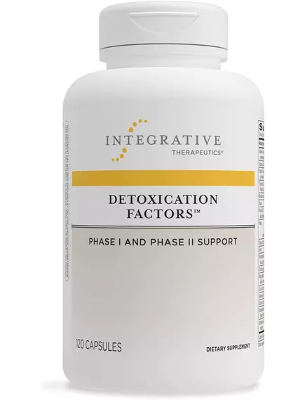 INTEGRATIVE THERAPEUTICS DETOXICATION FACTORS / ПІДТРИМКА ШЛЯХІВ ДЕТОКСИКАЦІЇ ФАЗИ І ТА ІІ 120 КАПСУЛ від магазину біодобавок nutrido.shop