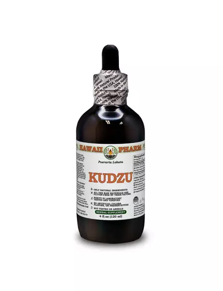 HAWAII PHARM KUDZU (PUERARIA LOBATA) ALCOHOL-FREE/ ЕКСТРАКТ КУДЗУ БЕЗ СПИРТУ 120 МЛ від магазину біодобавок nutrido.shop