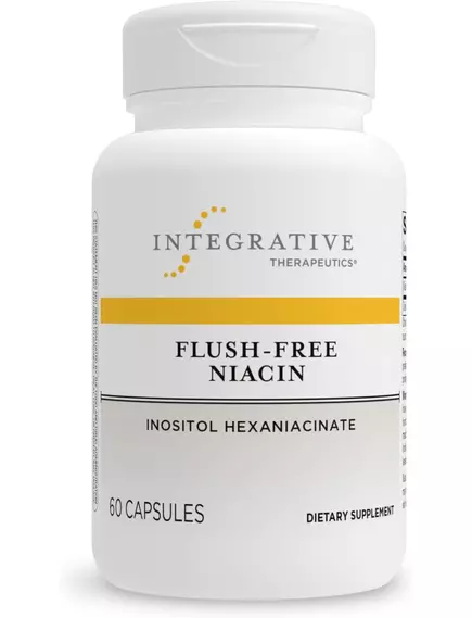 INTEGRATIVE THERAPEUTICS FLUSH-FREE NIACIN / НІАЦИН БЕЗ ПОЧЕРВОНІННЯ ШКІРИ Б3 60 КАПСУЛ від магазину біодобавок nutrido.shop