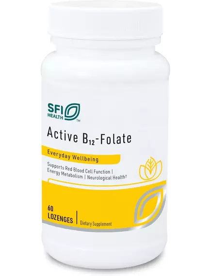 Klaire Active B12-Folate / Фолат Б9 і Б12 (метилкобаламін) 60 таблеток для розсмоктування від магазину біодобавок nutrido.shop