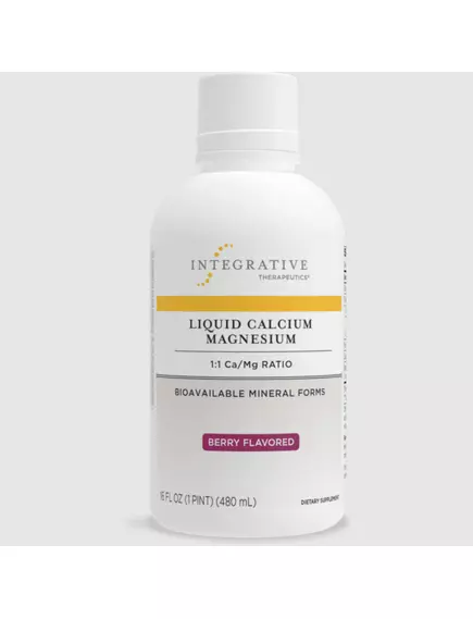 INTEGRATIVE THERAPEUTICS LIQUID CALCIUM MAGNESIUM / РІДКИЙ КАЛЬЦІЙ-МАГНІЙ (1:1) ЯГІДНИЙ СМАК 480 МЛ від магазину біодобавок nutrido.shop