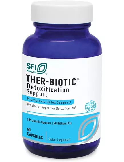 KLAIRE THER-BIOTIC® DETOXIFICATION SUPPORT / ПРОБІОТИК ДЛЯ ПІДТРИМКИ ДЕТОКСИКАЦІЇ 60 КАПСУЛ від магазину біодобавок nutrido.shop