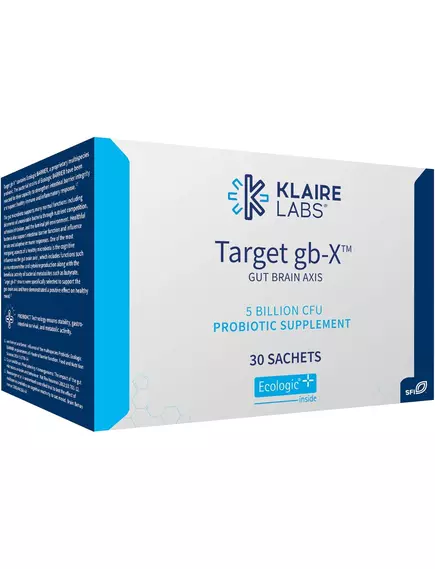 KLAIRE TARGET GB-X™ / СУМІШ ПРОБІОТИКІВ ДЛЯ НАСТРОЮ 30 САШЕ від магазину біодобавок nutrido.shop