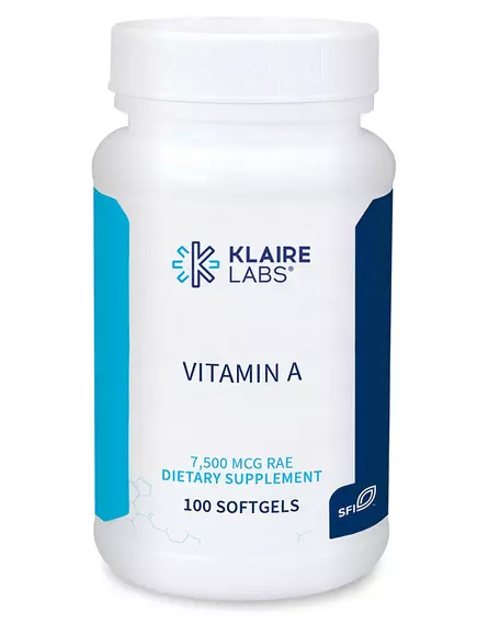 KLAIRE VITAMIN A / ВІТАМІН А (РЕТИНІЛПАЛЬМІТАТ) 100 КАПСУЛ від магазину біодобавок nutrido.shop