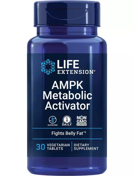 LIFE EXTENSION AMPK METABOLIC ACTIVATOR / АКТИВАТОР МЕТАБОЛІЗМУ AMПK 30 ТАБЛЕТОК від магазину біодобавок nutrido.shop