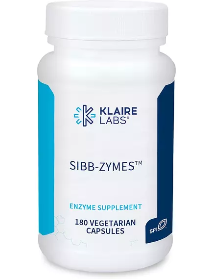 KLAIRE SIBB-ZYMES / ФЕРМЕНТИ ДЛЯ ЗАСВОЄННЯ ВУГЛЕВОДІВ ТА БІЛКІВ 180 КАПСУЛ від магазину біодобавок nutrido.shop