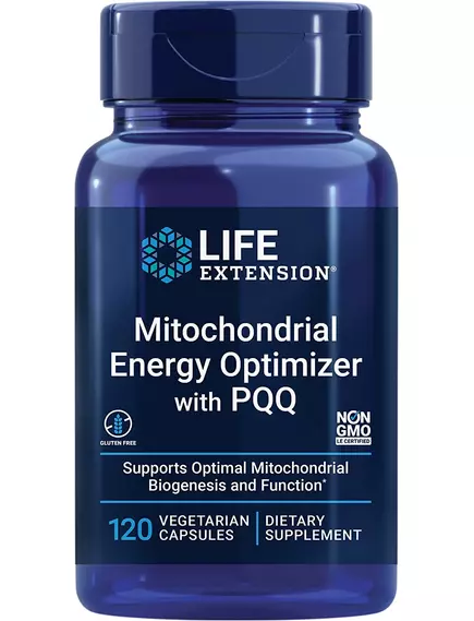 LIFE EXTENSION MITOCHONDRIAL ENERGY OPTIMIZER WITH PQQ / ОПТИМІЗАТОР ЕНЕРГІЇ З PQQ 120 КАПСУЛ від магазину біодобавок nutrido.shop