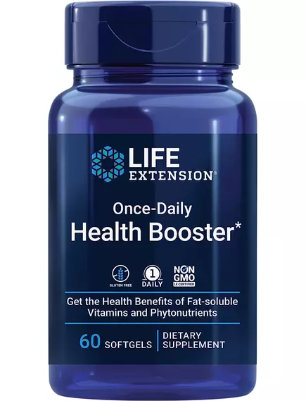 LIFE EXTENSION ONCE-DAILY HEALTH BOOSTER / БУСТЕР ДЛЯ ЗДОРОВ'Я ОДИН РАЗ НА ДЕНЬ 60 КАПСУЛ від магазину біодобавок nutrido.shop