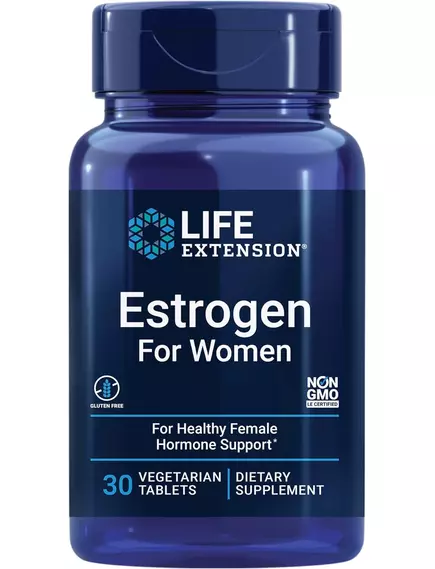 Life Extension Estrogen For Women / Естроген для жінок під час і після менопаузи 30 таблеток від магазину біодобавок nutrido.shop