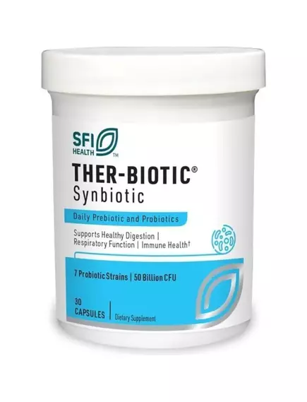 KLAIRE THER-BIOTIC SYNBIOTIC PROBIOTIC / СУМІШ ПРОБІОТИКІВ 50 МІЛЬЯРДІВ КУО 30 КАПСУЛ від магазину біодобавок nutrido.shop