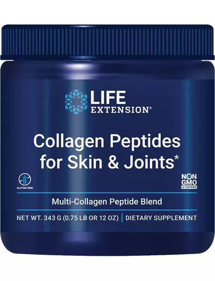 Life Extension Collagen Peptides for Skin & Joints / Пептиди колагену для шкіри та суглобів 343 г від магазину біодобавок nutrido.shop