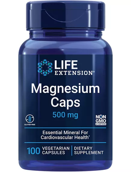 Life Extension Magnesium Caps / Три види магнію 500 мг 100 капсул від магазину біодобавок nutrido.shop