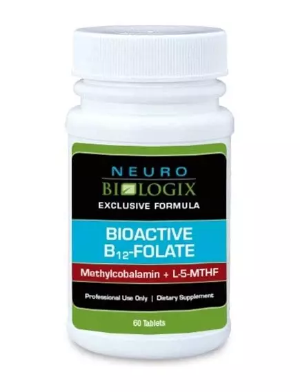 NEUROBIOLOGIX BIOACTIVE B-12 FOLATE / Б12 МЕТИЛКОБАЛАМІН + МЕТИЛФОЛАТ 60 ТАБЛЕТОК від магазину біодобавок nutrido.shop