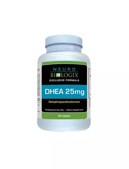 NEUROBIOLOGIX DHEA 25MG/ДГЕА ДЕГІДРОЕПІАНДРОСТЕРОН 25 МГ 100 КАПСУЛ від магазину біодобавок nutrido.shop