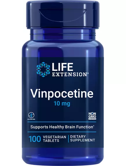 LIFE EXTENSION VINPOCETINE / ВІНПОЦЕТИН 10 МГ 100 ВЕГЕТАРІАНСЬКИХ ТАБЛЕТОК від магазину біодобавок nutrido.shop