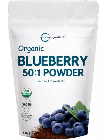 MICROINGREDIENTS ORGANIC BLUEBERRY EXTRACT / ОРГАНІЧНИЙ ЕКСТРАКТ ЧОРНИЦІ 170 ГРАМІВ від магазину біодобавок nutrido.shop