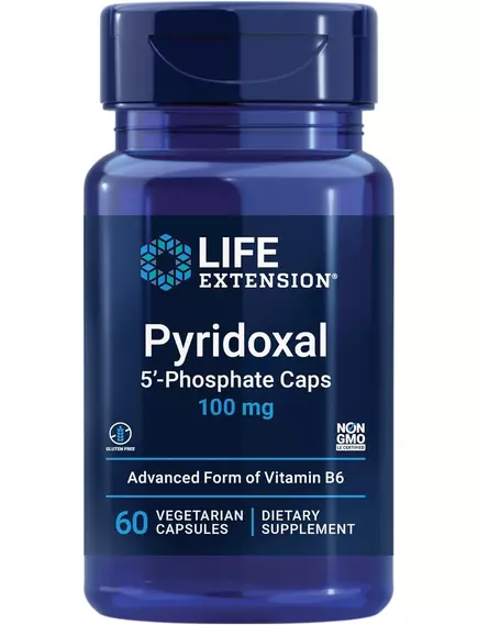 Life Extension Pyridoxal 5'-Phosphate / Піридоксаль-5'-фосфат активна форма вітаміну Б6 60 капсул від магазину біодобавок nutrido.shop