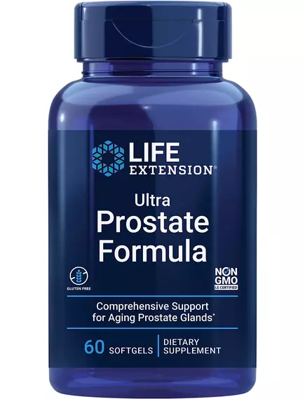 LIFE EXTENSION ULTRA PROSTATE FORMULA / ПІДТРИМКА ЗДОРОВОЇ ФУНКЦІЇ ТА СТРУКТУРИ ПРОСТАТИ 60 КАПСУЛ від магазину біодобавок nutrido.shop