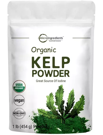 MICROINGREDIENTS ORGANIC KELP / КЕЛП ОРГАНІЧНИЙ ПОРОШОК 454 ГРАМІВ від магазину біодобавок nutrido.shop