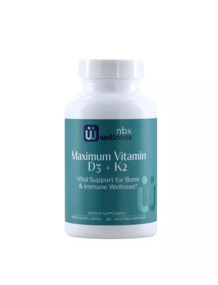 NEUROBIOLOGIX MAXIMUM VITAMIN D3+K2 / Д3 10.000 МО + К2 45 МКГ ІЗ КОФАКТОРАМИ 60 КАПСУЛ від магазину біодобавок nutrido.shop