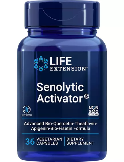 LIFE EXTENSION SENOLYTIC ACTIVATOR / СЕНОЛІТИЧНИЙ АКТИВАТОР 36 КАПСУЛ від магазину біодобавок nutrido.shop