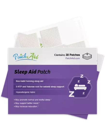 Patch Aid Sleep Aid Topical / Патчи для сна с мелатонином 30 шт в магазине биодобавок nutrido.shop