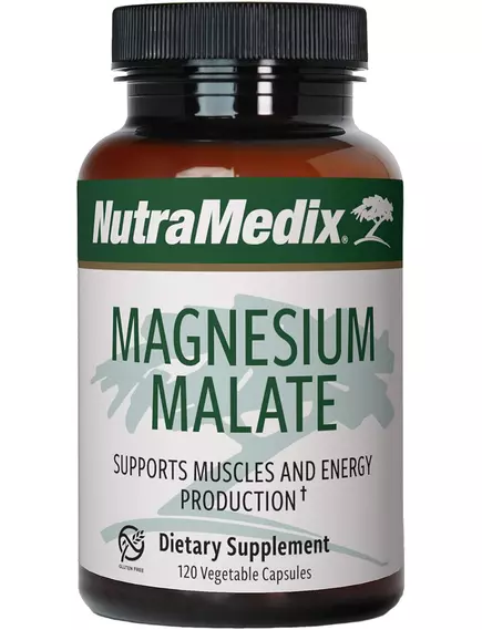 NUTRAMEDIX MAGNESIUM MALATE / МАГНІЙ МАЛАТ 120 КАПСУЛ від магазину біодобавок nutrido.shop