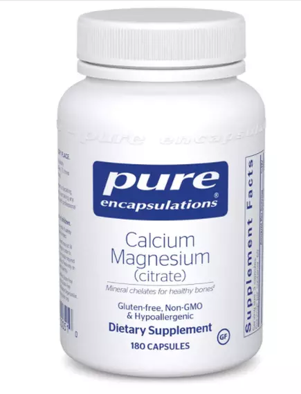 PURE CALCIUM MAGNESIUM (CITRATE) / КАЛЬЦІЙ МАГНІЙ ЦИТРАТ 180 КАПС від магазину біодобавок nutrido.shop