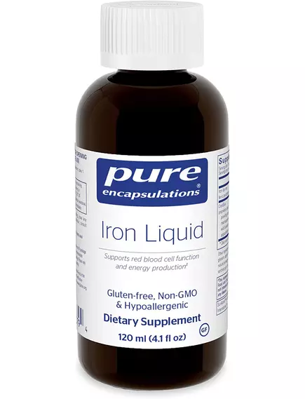 PURE IRON LIQUID / РІДКЕ ЗАЛІЗО 120 ML від магазину біодобавок nutrido.shop