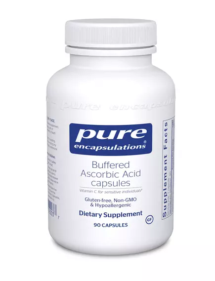 PURE VITAMIN C BUFFERED ASCORBIC ACID / БУФФЕРІЗІРОВАННИЙ ВІТАМІН С 90 КАПС від магазину біодобавок nutrido.shop