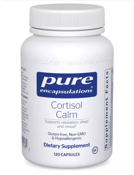 PURE ENCAPSULATIONS CORTISOL CALM / ПІДТРИМКА ЗДОРОВОГО РІВНЯ КОРТИЗОЛУ 120 КАПС від магазину біодобавок nutrido.shop