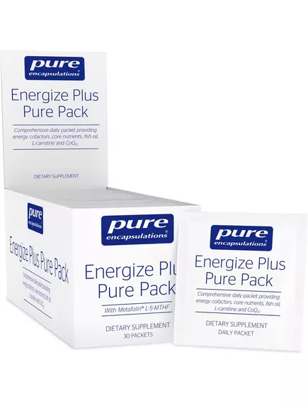 PURE ENCAPSULATIONS ENERGIZE PLUS PURE PACK / ЕНЕРГІЯ ПЛЮС 30 ПАКЕТІВ від магазину біодобавок nutrido.shop