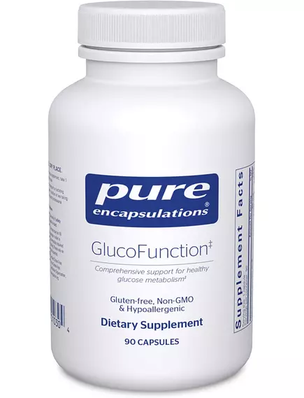 PURE ENCAPSULATIONS GLUCOFUNCTION / ПІДТРИМКА ЗДОРОВОГО МЕТАБОЛІЗМУ ГЛЮКОЗИ 90 КАПСУЛ від магазину біодобавок nutrido.shop