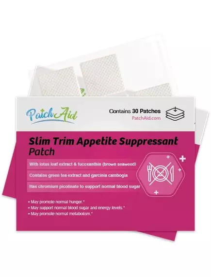 PATCH AID SLIM TRIM APPETITE SUPPRESSANT / ПАТЧ ДЛЯ ЗНИЖЕННЯ АПЕТИТУ 30 ШТ від магазину біодобавок nutrido.shop