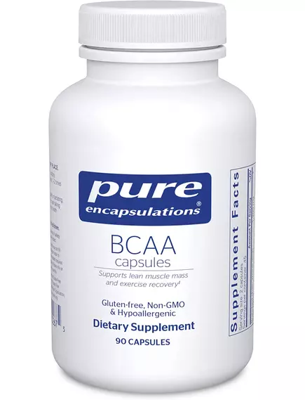 PURE ENCAPSULATIONS BCAA / АМІНОКИСЛОТИ З РОЗГАЛУЖЕНИМИ ЛАНЦЮГАМИ 90 КАПСУЛ від магазину біодобавок nutrido.shop